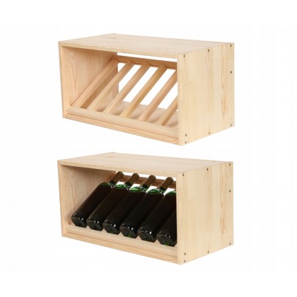 Modułowy stojak na Wino RW61(1 Ukośna Leżnia) Nat