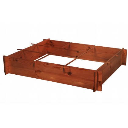 Drewniana grządka podwyższana ZP05/100x118cm/ Brąz
