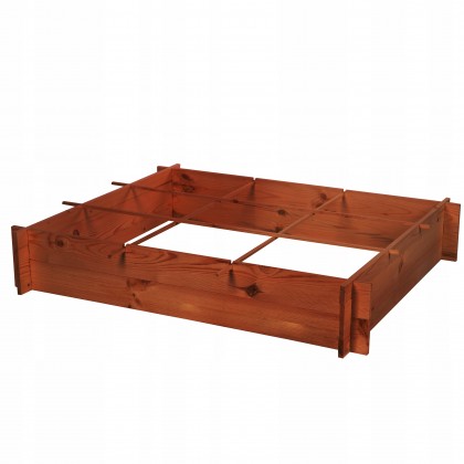 Drewniana grządka podwyższana ZP05/100x118cm/ Brąz