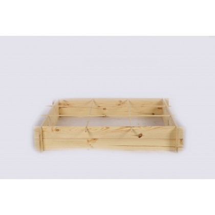 Drewniana grządka podwyższana ZP05/100x118cm/ Nat