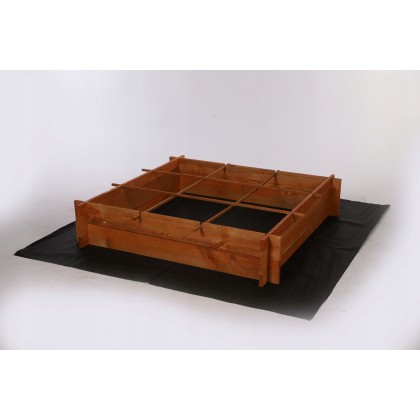 Drewniana grządka podwyższana ZP05 /100x100cm/Brąz