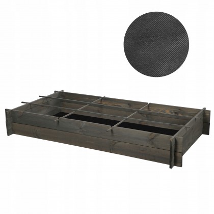 Drewniana grządka podwyższana ZP05 /80x148cm/ Szar