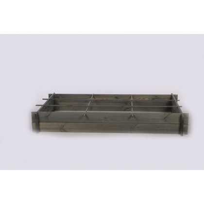 Drewniana grządka podwyższana ZP05 /80x148cm/ Szar