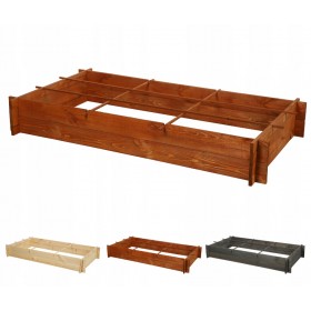 Drewniana grządka podwyższana ZP05 /80x148cm/ Brąz