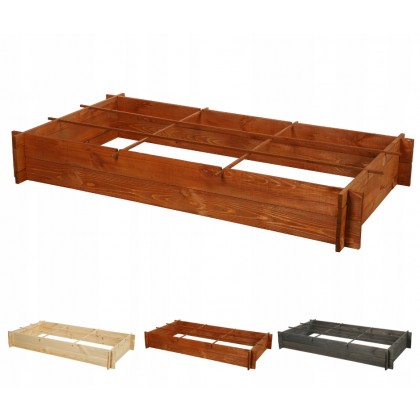 Drewniana grządka podwyższana ZP05 /80x148cm/ Brąz