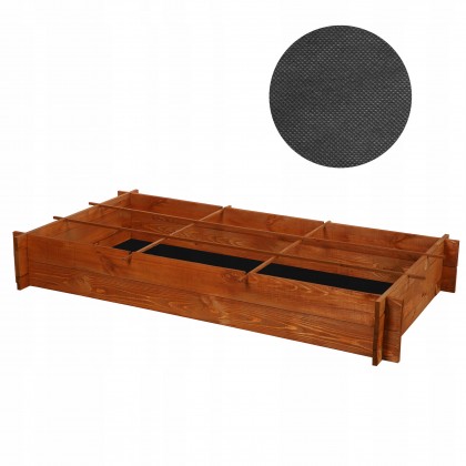 Drewniana grządka podwyższana ZP05 /80x148cm/ Brąz