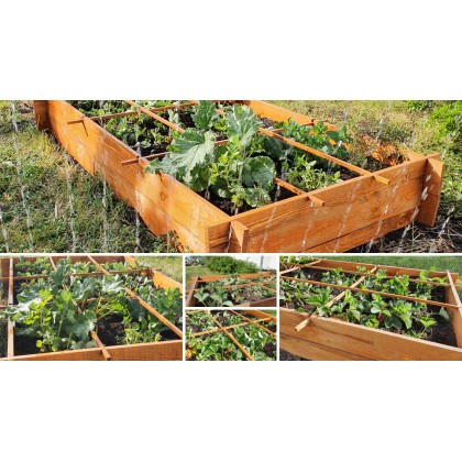 Drewniana grządka podwyższana ZP05 /80x148cm/ Brąz