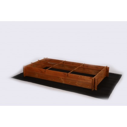 Drewniana grządka podwyższana ZP05 /80x148cm/ Brąz