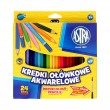 Kredki akwarelowe 24 kolory Astra