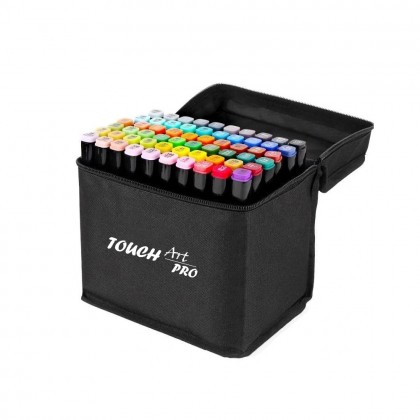 Markery alkoholowe Touch Art PRO zestaw 80szt ETUI