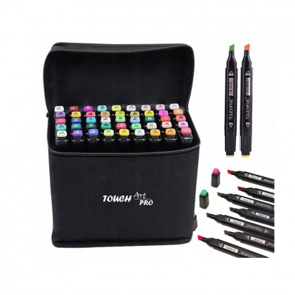 Markery alkoholowe Touch Art PRO zestaw 80szt ETUI