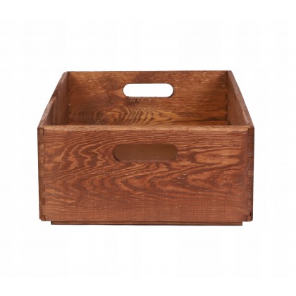 Drewniana Skrzynka S-07 13,5x40x30 cm Brązowa