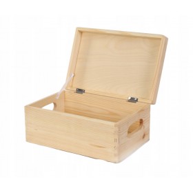 Drewniana Skrzynka z wiekiem S-06 13,5x30x20 Nat
