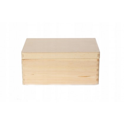 Drewniana Skrzynka z wiekiem S-06 13,5x30x20 Nat