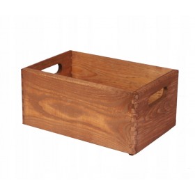 Drewniana Skrzynka S-05 13,5x30x20 cm Brązowa