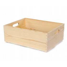 Drewniana Skrzynka S-07 13,5x40x30 cm Naturalna