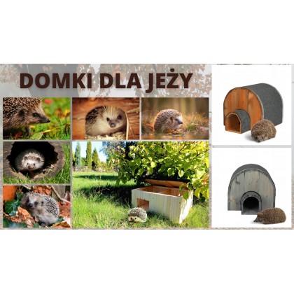 Domek dla jeży budka lęgowa gniazdo schron jeża