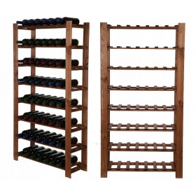 Regał na wino butelki 150x80x28 8 półek 56 but br