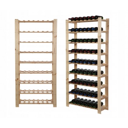 Regał na wino butelki 170x80x28 9 półek 63 butelki