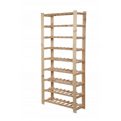 Regał na wino butelki 170x80x28 9 półek 63 butelki
