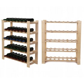 Regał na wino butelki 90x80x28 5 półek 35 butelek