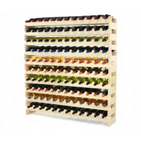 Regał na wino MODUŁOWY RW10 drewno 12x10 półka
