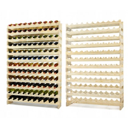 Regał na wino MODUŁOWY RW10 drewno 10x12 półka