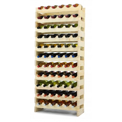 Regał na wino MODUŁOWY RW10 drewno 06x11 półka