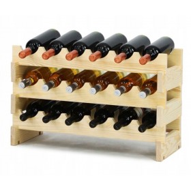 Regał na wino MODUŁOWY RW10 drewno 06x03 półka