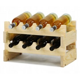 Regał na wino MODUŁOWY RW10 drewno 04x02 półka