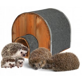 Domek dla jeży budka lęgowa gniazdo schron igloo