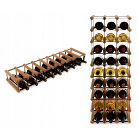 Regał na wino Stojak segmentowy RW-8-9X1-9_O_BR