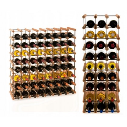 Regał na wino Stojak segmentowy RW-8-8X8-64_O_BR