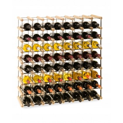 Regał na wino Stojak segmentowy RW-8-8X8-64_O_BR