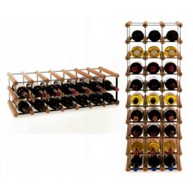 Regał na wino Stojak segmentowy RW-8-7X2-14_O_BR