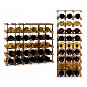Regał na wino Stojak segmentowy RW-8-6X5-30_O_BR