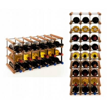 Regał na wino Stojak segmentowy RW-8-6X3-18_O_BR