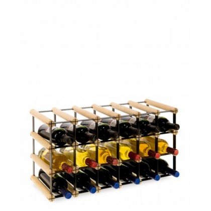 Regał na wino Stojak segmentowy RW-8-6X3-18_O_BR