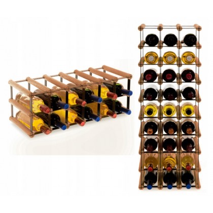 Regał na wino Stojak segmentowy RW-8-6X2-12_O_BR