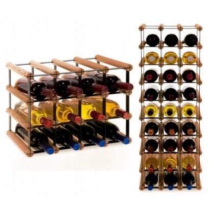 Regał na wino Stojak segmentowy RW-8-4X3-12_O_BR