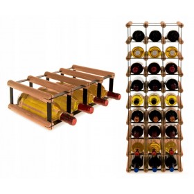 Regał na wino Stojak segmentowy RW-8-4X1-4_O_BR