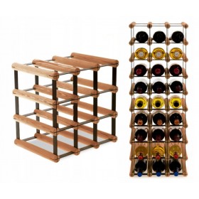 Regał na wino Stojak segmentowy RW-8-3X3-9_O_BR