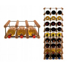 Regał na wino Stojak segmentowy RW-8-3X1-3_O_BR