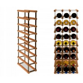 Regał na wino Stojak segmentowy RW-8-1X8-8_O_BR