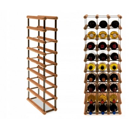 Regał na wino Stojak segmentowy RW-8-1X8-8_O_BR