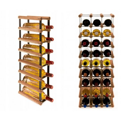Regał na wino Stojak segmentowy RW-8-1X7-7_O_BR