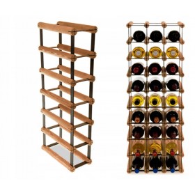 Regał na wino Stojak segmentowy RW-8-1X6-6_O_BR