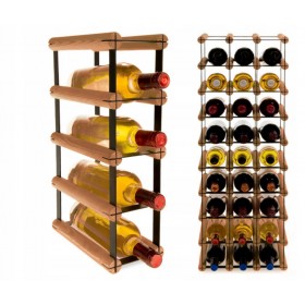 Regał na wino Stojak segmentowy RW-8-1X4-4_O_BR