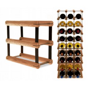Regał na wino Stojak segmentowy RW-8-1X2-2_O_BR