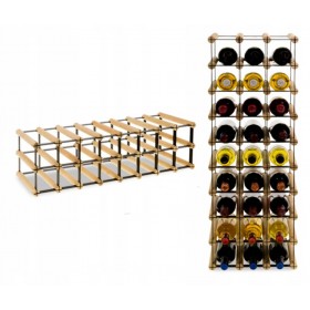 Regał na wino Stojak modułowy RW-8-8X2-16 butelek